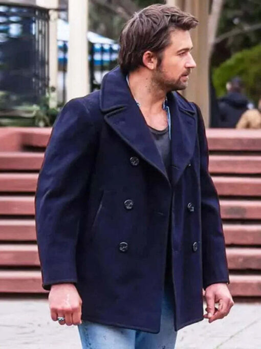 Brandon Sklenar Blue Coat