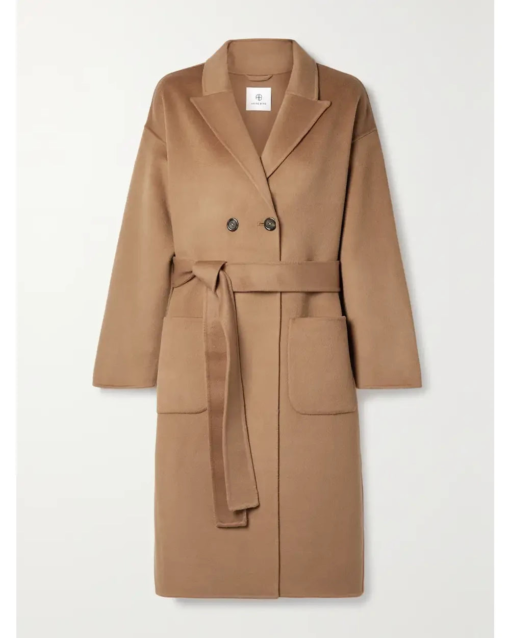 Brown Wool Trench Coat