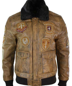 Aviator Tan Brown Jacket