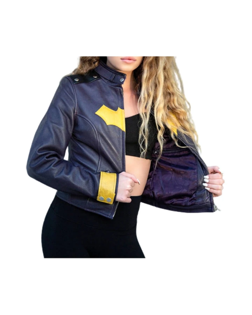 Batgirl Black Leather Jacket