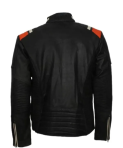 Black Retro Biker Jacket