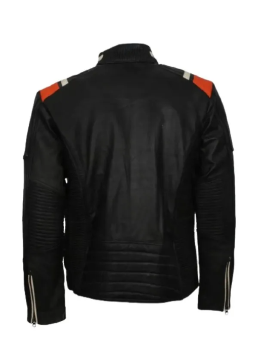 Black Retro Biker Jacket