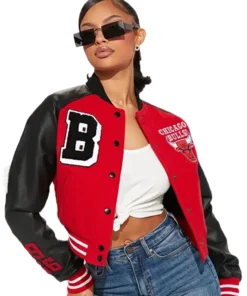 Chicago Bulls Cropped Jacket