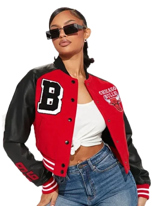 Chicago Bulls Cropped Jacket