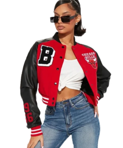 Chicago Bulls Cropped Jacket