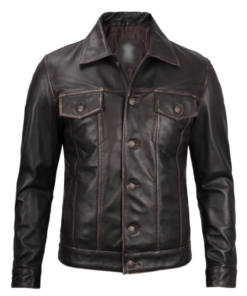 Dark Brown Leather Jacket