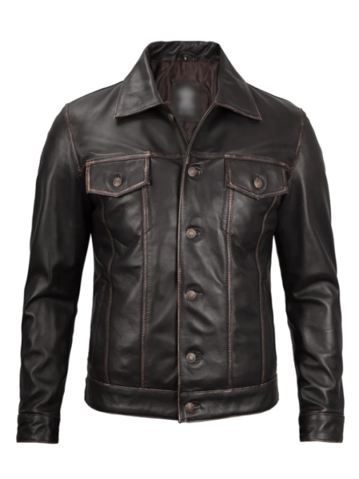 Dark Brown Leather Jacket