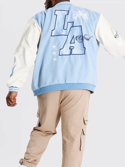 Baby Blue Varsity Jacket