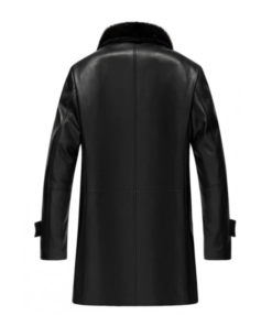 Black Real Leather Coat