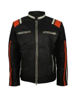 Black Retro Biker Jacket