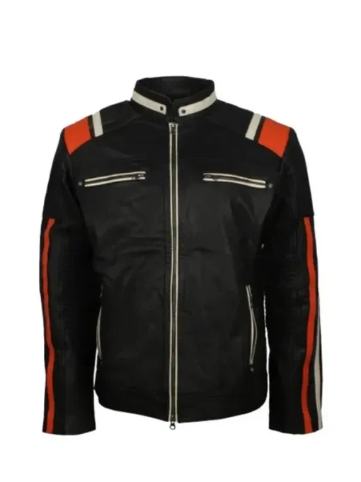 Black Retro Biker Jacket