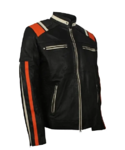 Black Retro Biker Jacket