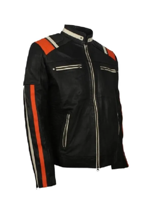 Black Retro Biker Jacket