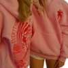 Pink Palm Puff Hoodie