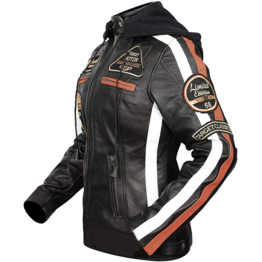 Women's Badges Biker Jacket