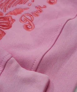 Pink Palm Puff Hoodie