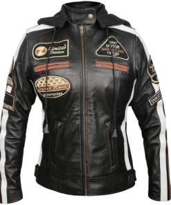 Women's Badges Biker Jacket