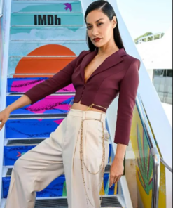 Janina Gavankar Cropped Blazer