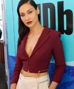 Janina Gavankar Cropped Blazer