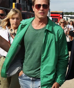 Brad Pitt Green Jacket