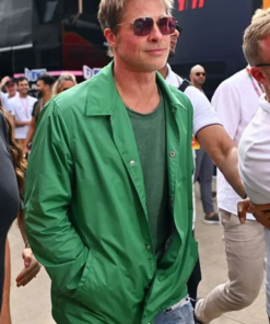 Brad Pitt Green Jacket