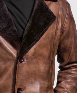 Distressed Brown Fur Coat