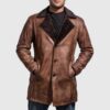 Distressed Brown Fur Coat