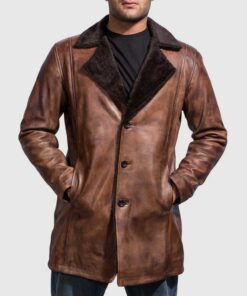 Distressed Brown Fur Coat