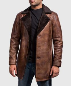 Distressed Brown Fur Coat