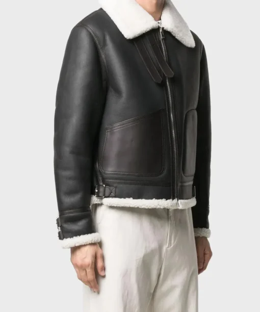 Men’s Black Shearling Jacket